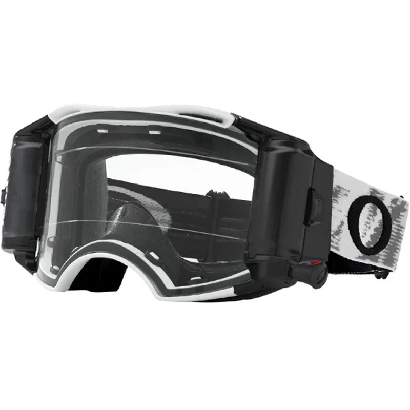 Oakley Airbrake MX Matte White/Black Speed Roll-Off Switchlock®